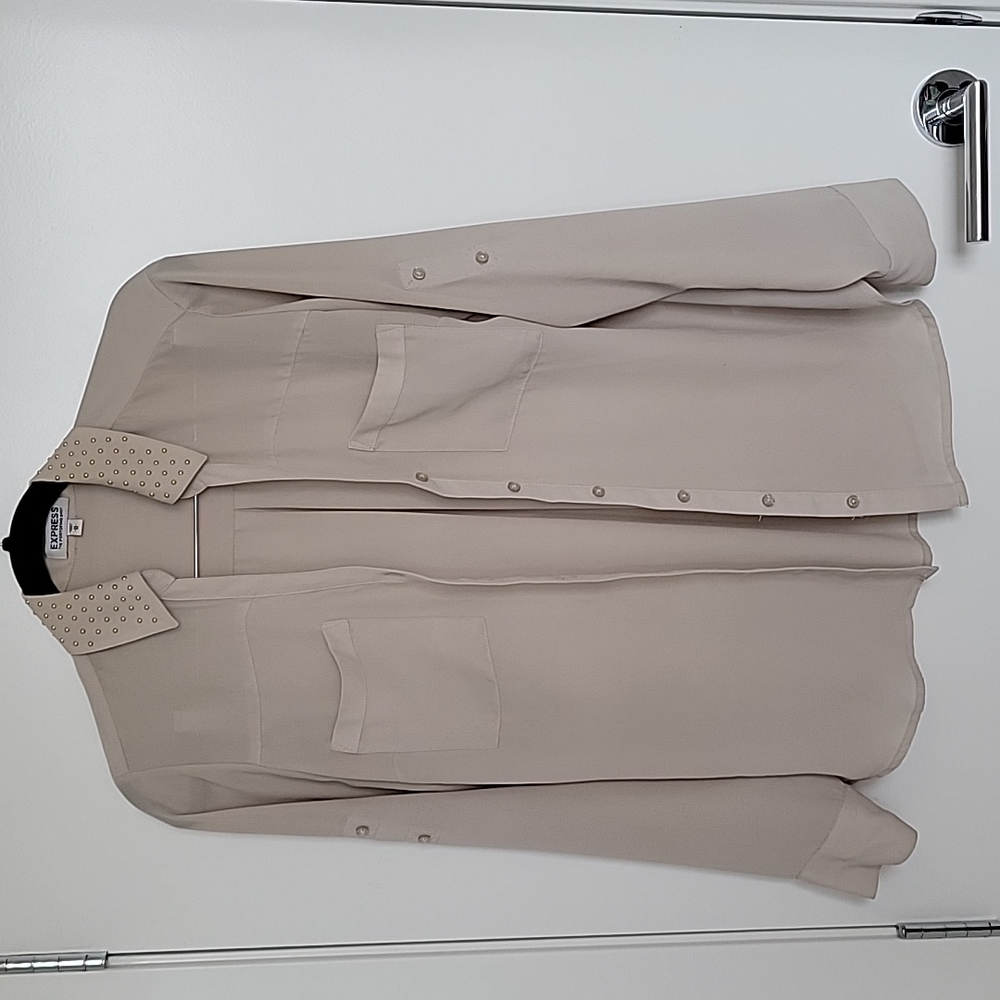 Long sleeve blouse with embellishments